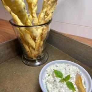 Grissini e Pasta de Ricotta e Ervas